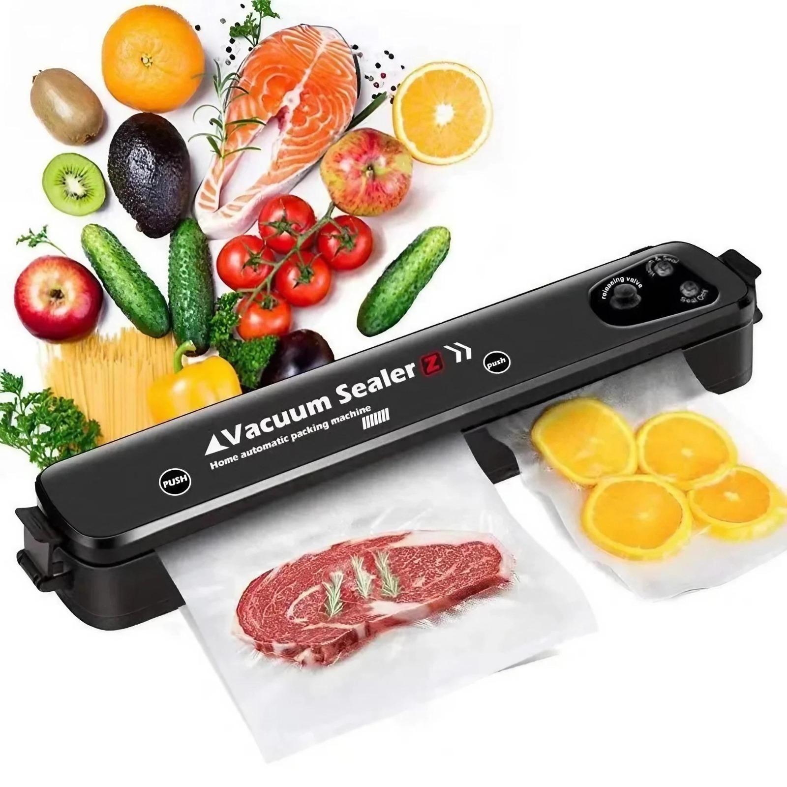 Meal Prep Vacuum Sealer - Otomatik Vakumlu Ambalaj Makinesi, Taşınabilir Gıda