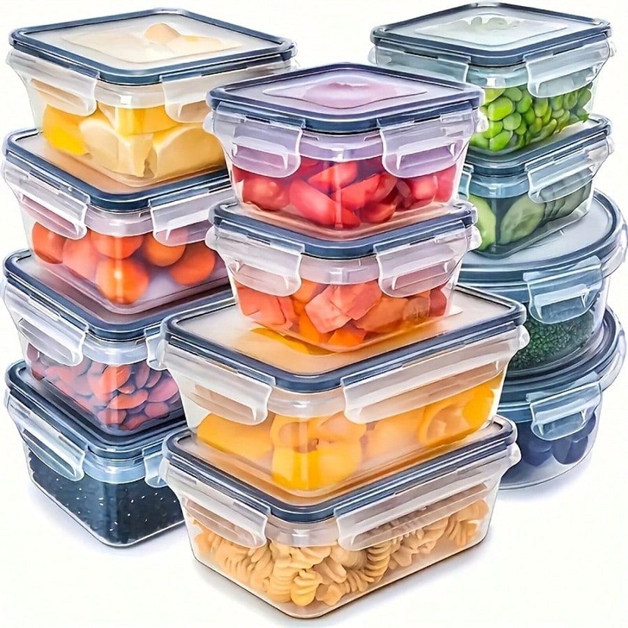 Meal Prep Container - 24 Parçalı Yemek Hazırlık Kabı Seti,