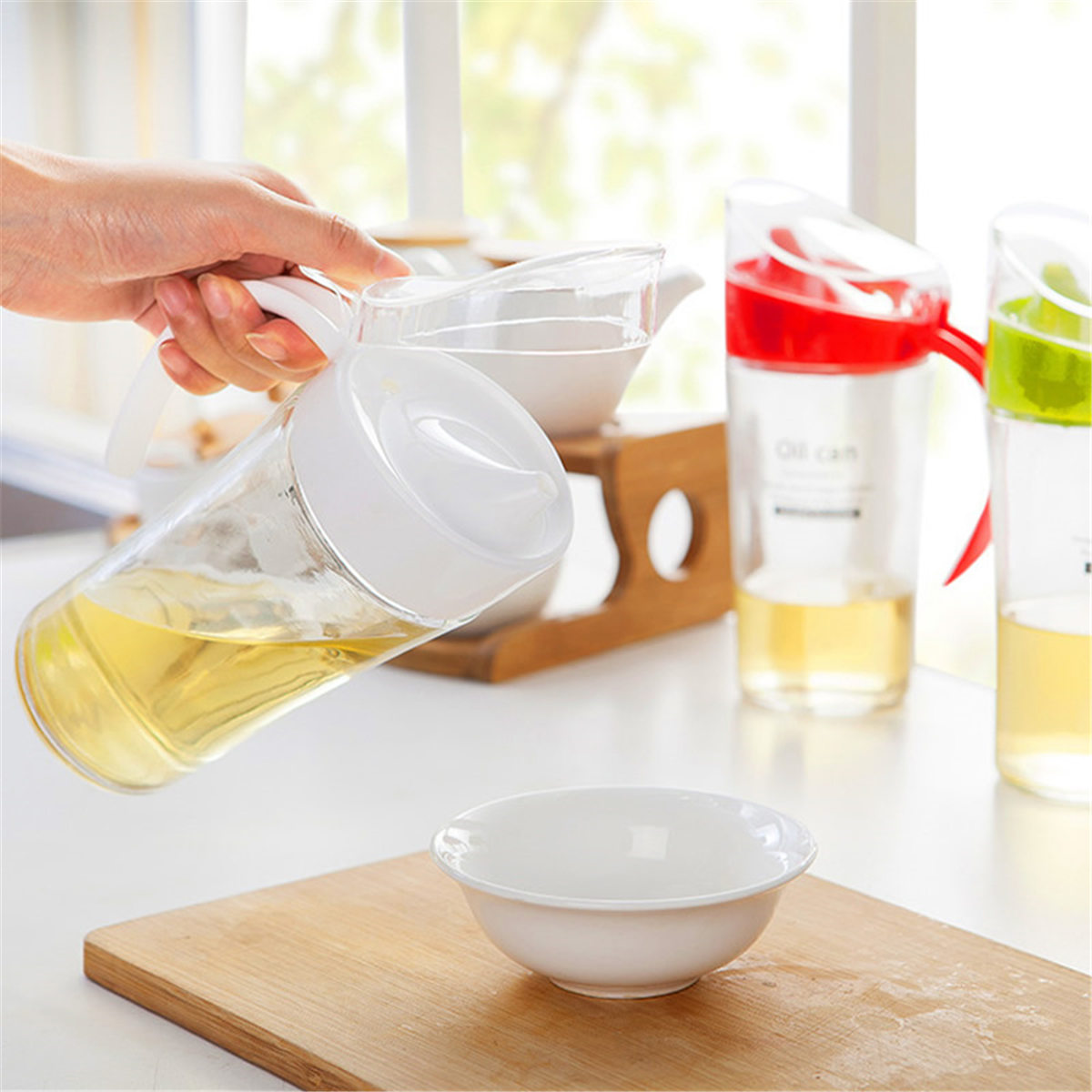 Herb Keeper Bottle - 20oz Yağ Şişesi Sızdırmaz, Çevirmeli Kapaklı
