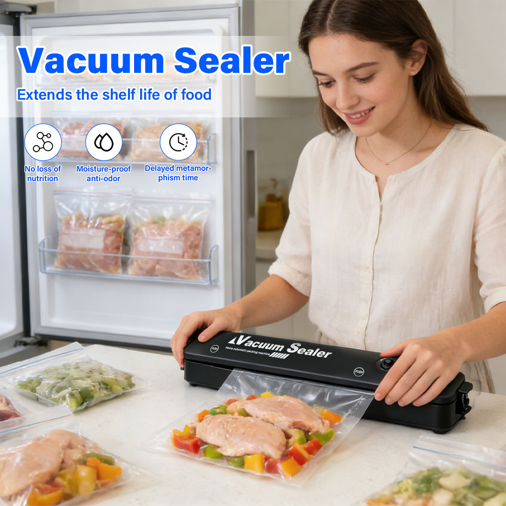 Meal Prep Vacuum Sealer - Taşınabilir Gıda Vakum Mühürleme Makinesi AB/ABD