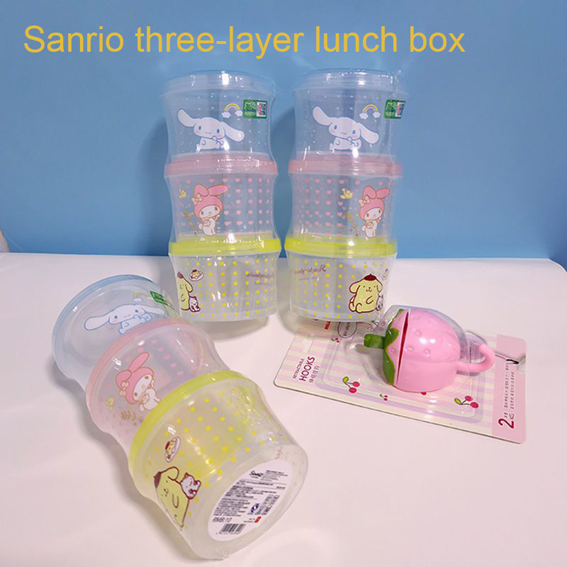 Meal Prep Container - Kitty Bento Kutusu Seti 3 Parça
