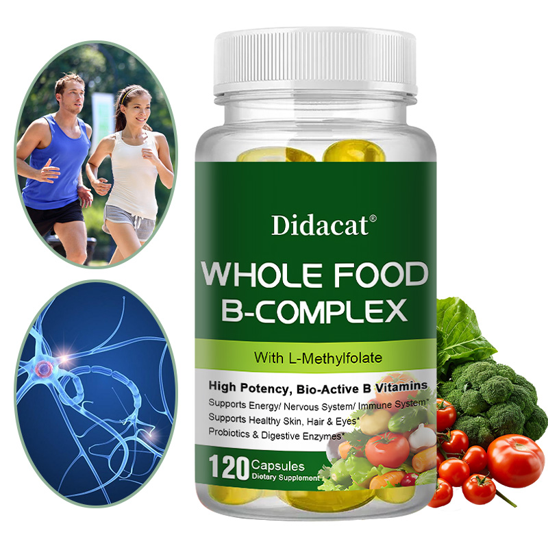 Meal Prep Co - B vitaminleri + probiyotik takviyeleri, sinir,