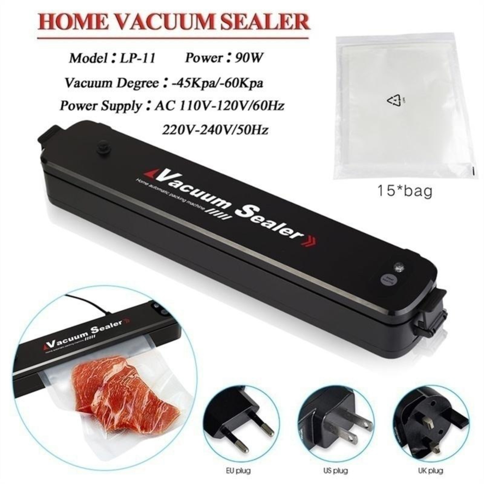 Otomatik Vakumlu Ambalaj Makin - Meal Prep Vacuum Sealer incelemesi ve fiyatı