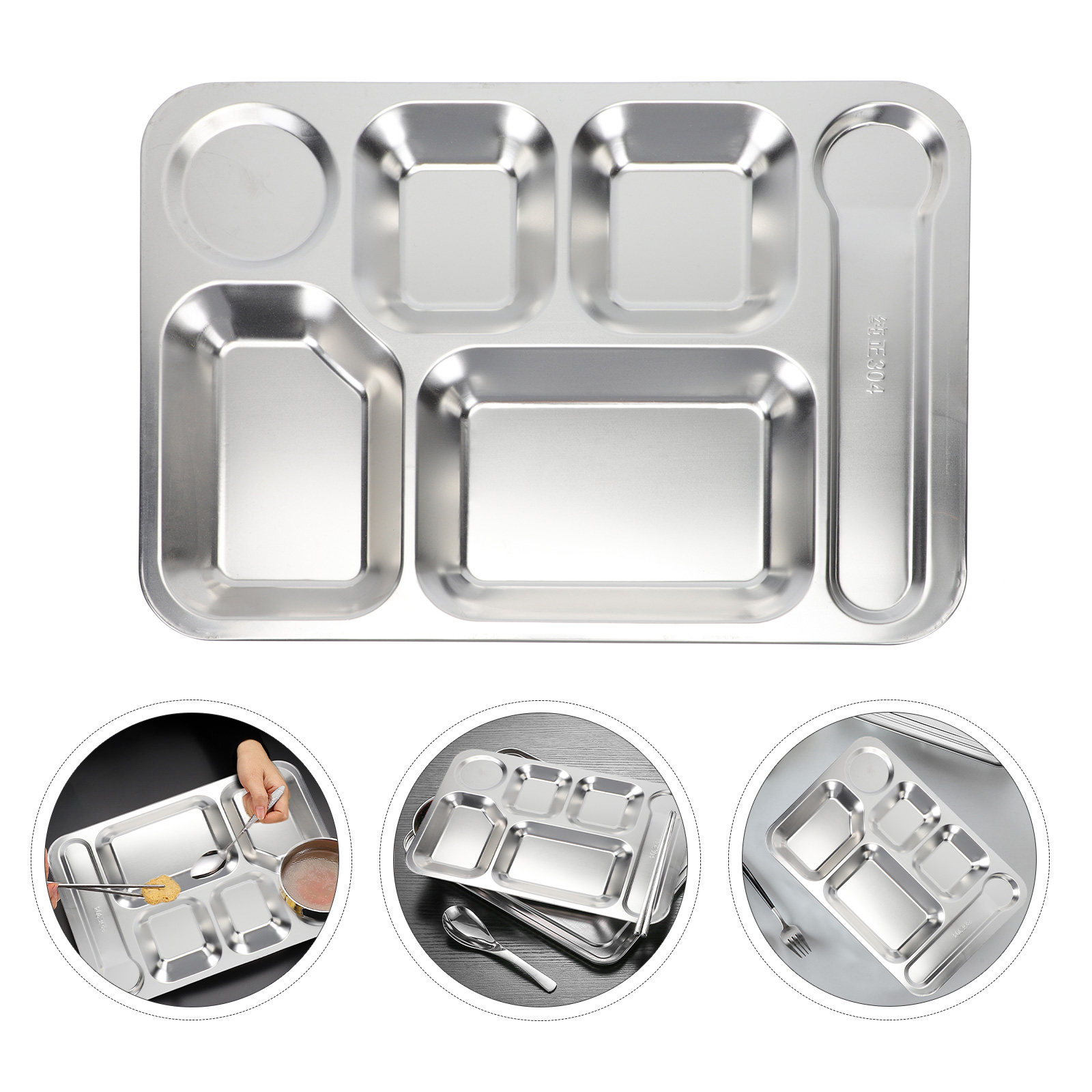 1 adet 6 Bölmeli Gümüş Renkli  - Meal Prep Container incelemesi ve fiyatı