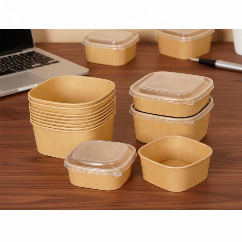 Tek Kullanımlık Kare Kraft Kağ - Meal Prep Delivery incelemesi ve fiyatı