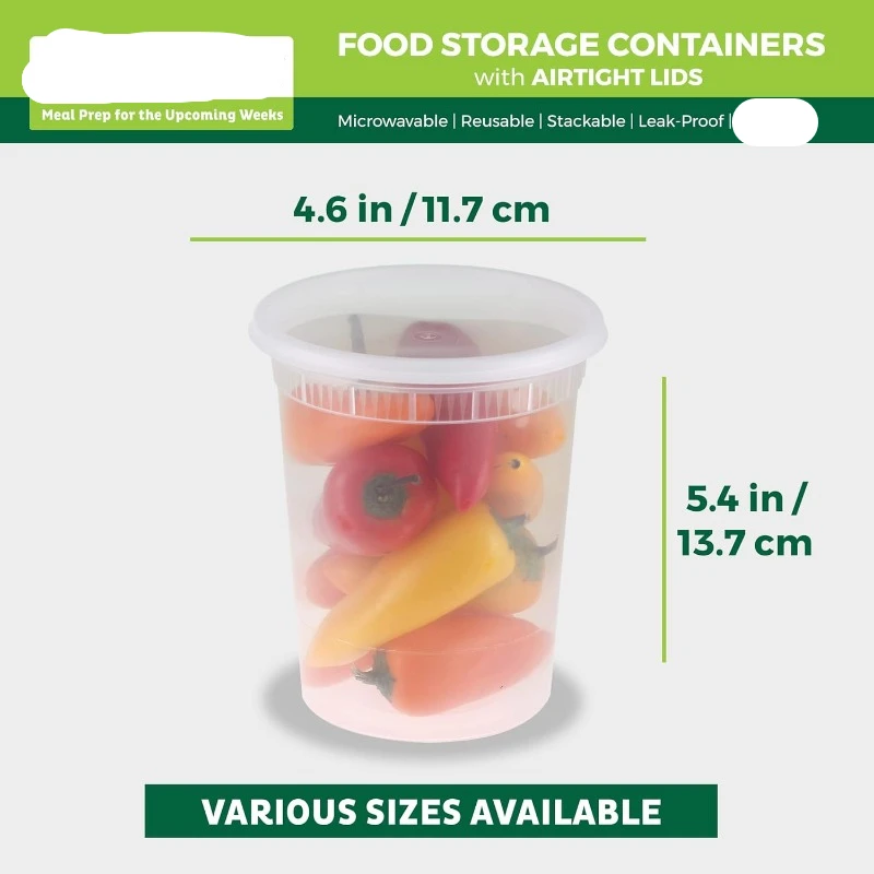 [24 Set] 8oz-32 Oz plastik Del - Meal Prep Container incelemesi ve fiyatı