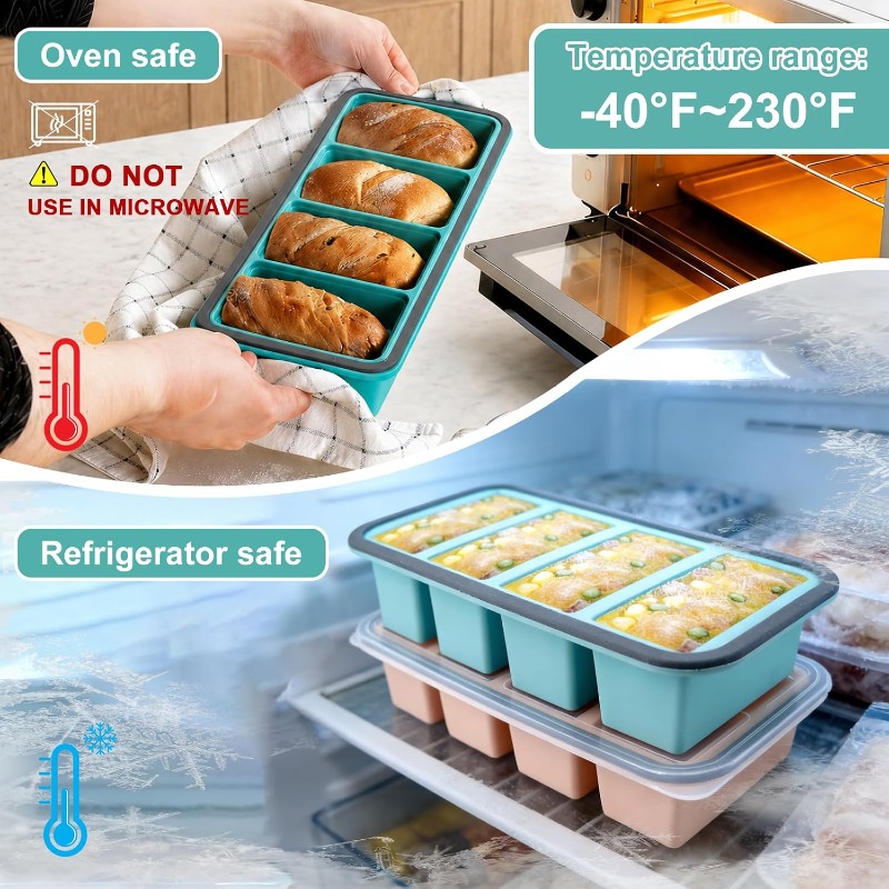 Kapaklı Silikon Dondurucu Kalı - Meal Prep Container incelemesi ve fiyatı