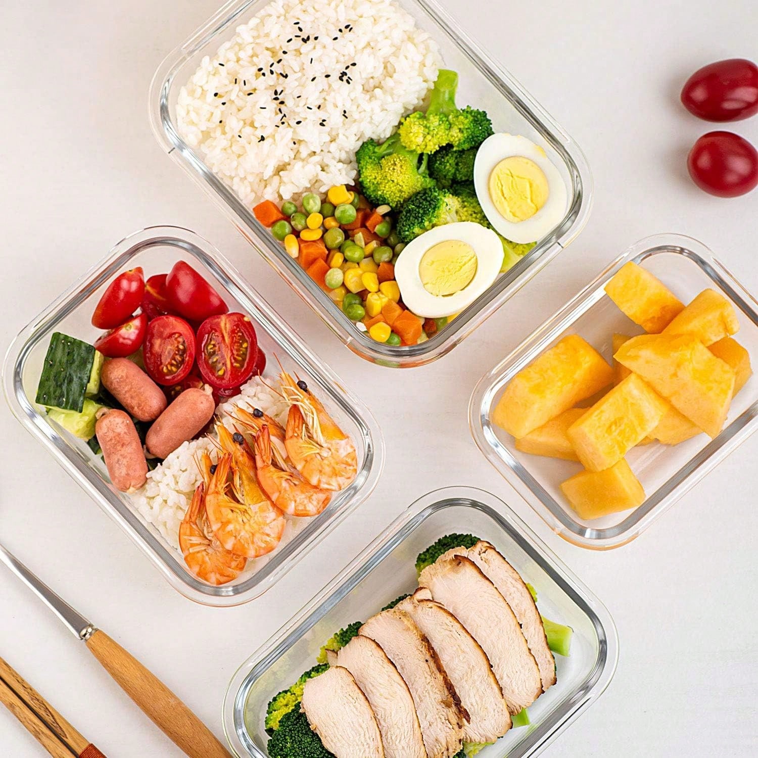 10'lu Paket Cam Yemek Hazırlık - Meal Prep Container incelemesi ve fiyatı